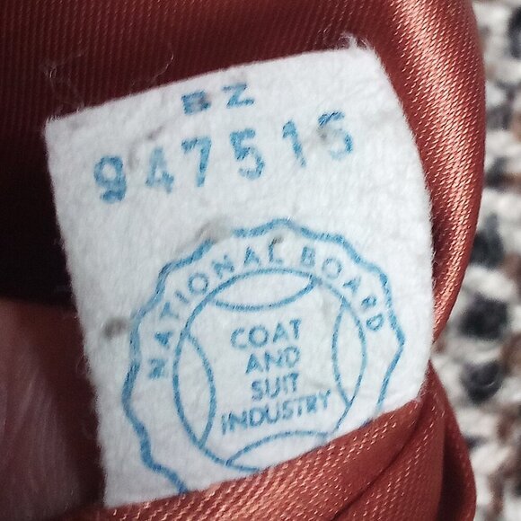 Vintage National Board Wool Overcoat Pea Coat Union ILGWU - Picture 2 of 7